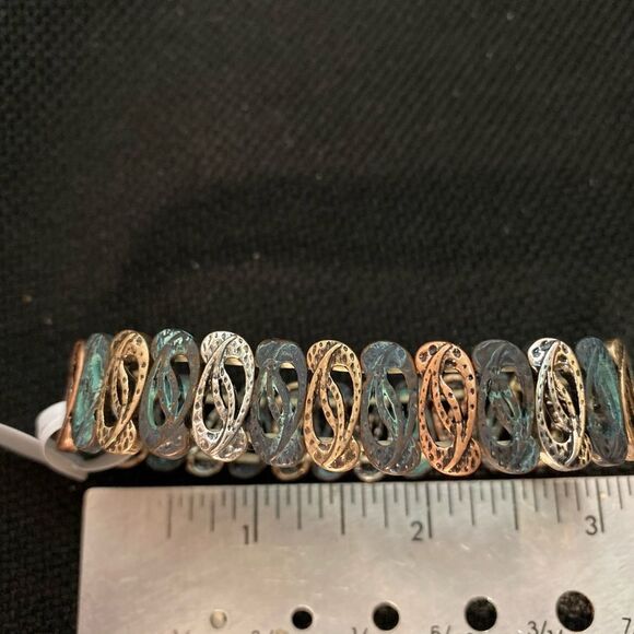 Tritone Pantina Bangle Bracelet - Stretch One Size Fits All - Picture 3 of 3